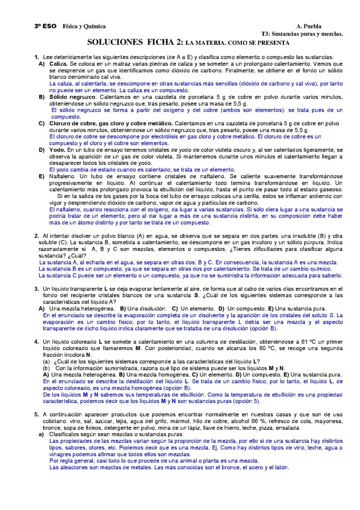 CLASIFICACIÓN DE LA MATERIA 1