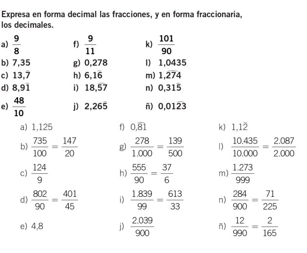 decimal a fraccion